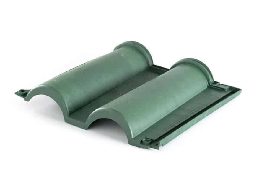 teja plastica Estrusca - color verde